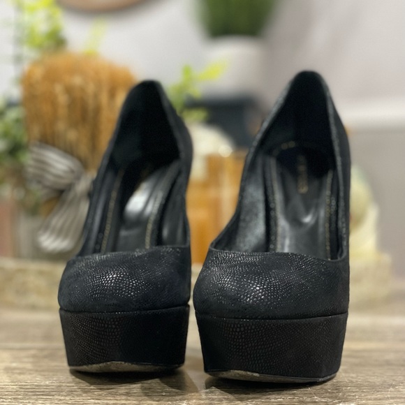 Sergio Rossi Platform Stiletto High Heel Black Sexy Pumps Women’s Size 39 1/2 - Picture 4 of 10